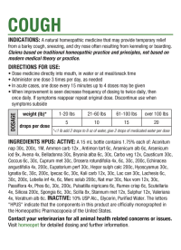 HomeoPet Cough Box Back