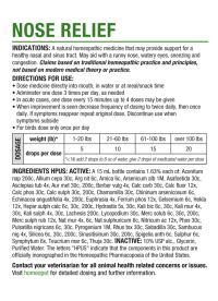 HomeoPet Nose Relief Box Back