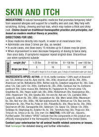 HomeoPet Skin And Itch Box Back