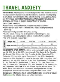 HomeoPet Travel Anxiety Box Back