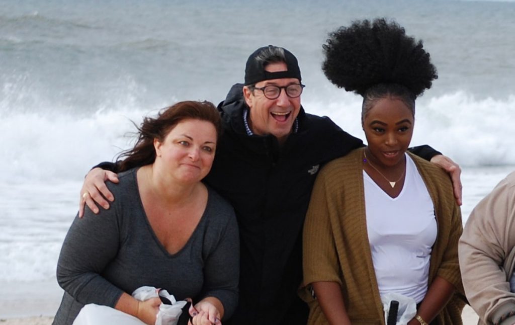 Mercedes and Anita enjoying a joke with Mark